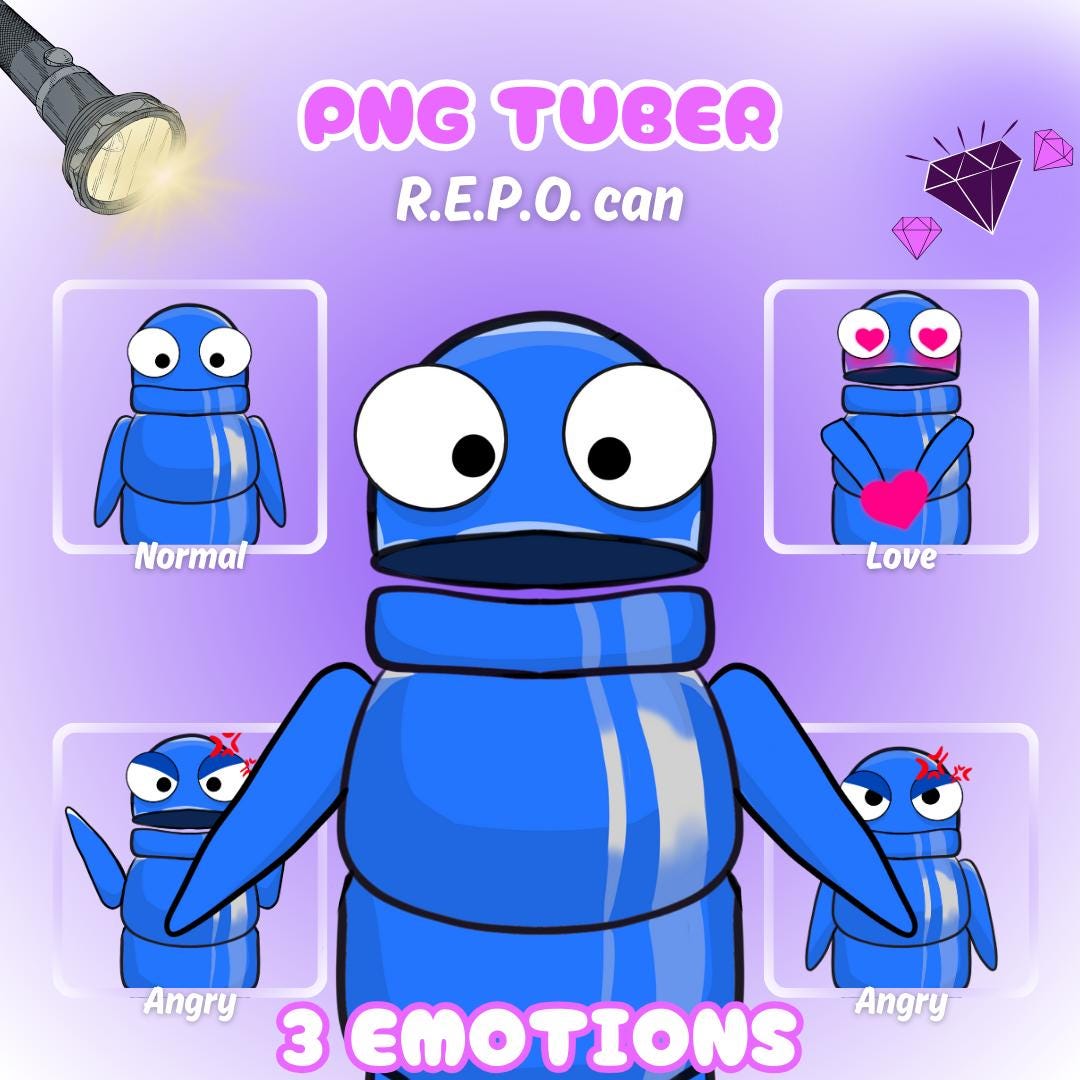 REPO Can Pngtuber Model: Chibi Vtuber Stream Asset - Etsy