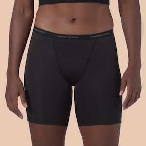 Reusable Period Underwear Boyshorts w/ POUCH - hannahSENSE, certified organic cotton, reusable and washable, comfortable