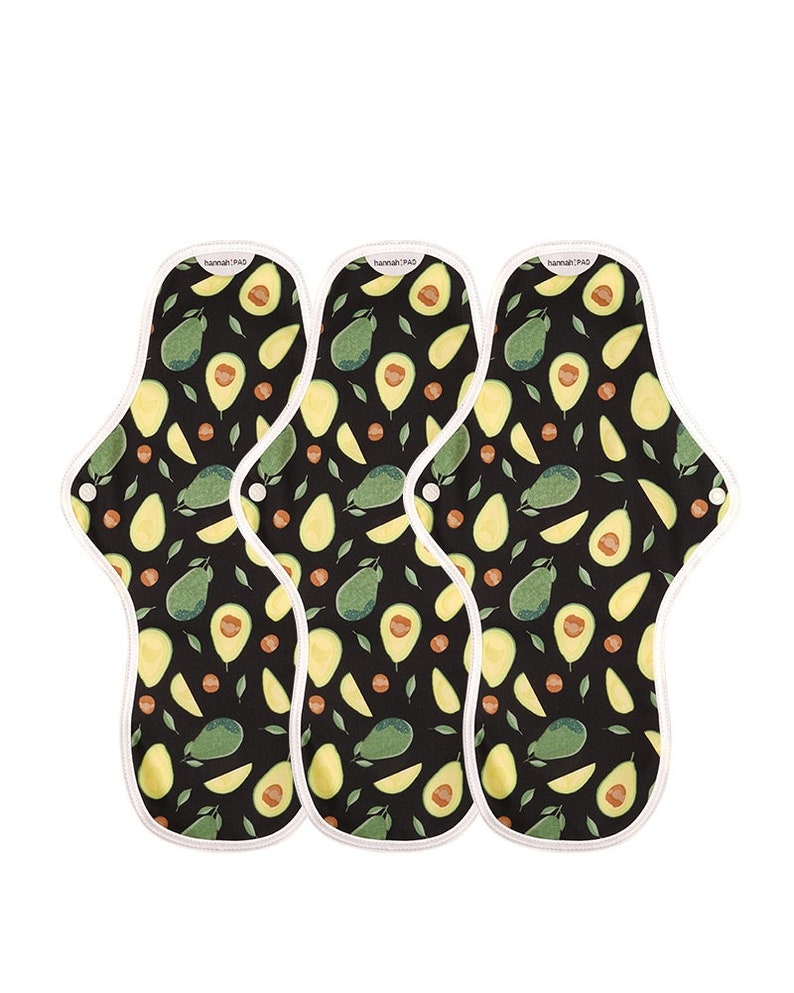 3pc. Reusable Organic Cotton Pads Overnight Multiples Hannahpad