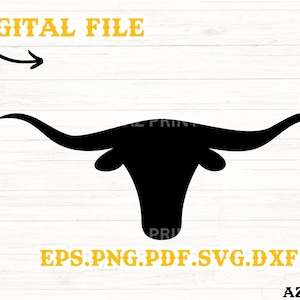 Longhorns, SVG, Digital Download, pdf, png, dxf, Texas Longhorns, Texas