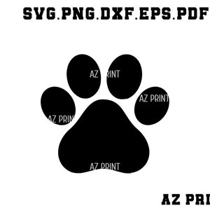 Paw Print Svg, Paw Print Outline Png, Paw Print Decal, Paw Print, Paw Print Download,