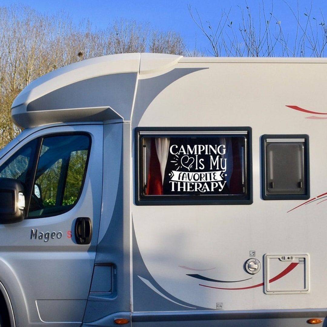 Camper Decal Vinyl Sticker for Laptop Car Water Bottle camping is My ...