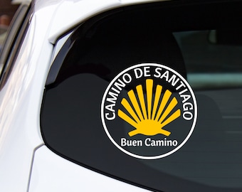 Camino De Santiago Shell Vinyl Decal – Buen Camino Car/Laptop Sticker