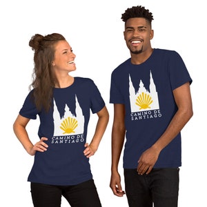 Camino De Santiago Compostela Cathedral Unisex T-Shirt  your journey or commemorate your pilgrimage Frances Pelegrino Buen Camino!