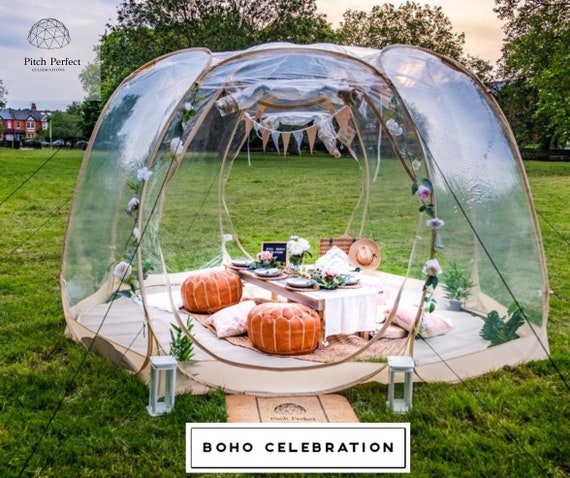 Igloo top bubble tent