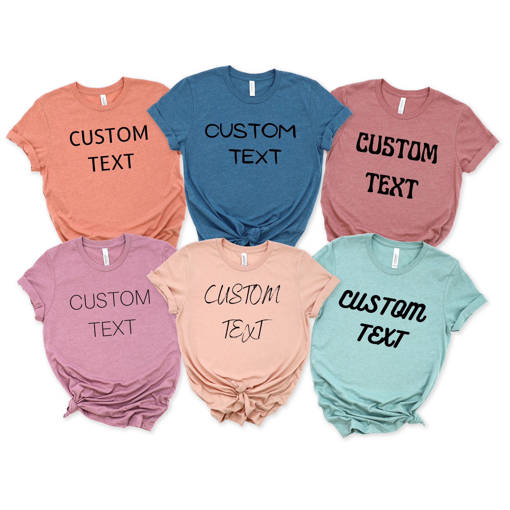 Custom Text Group Custom Text T-shirt 