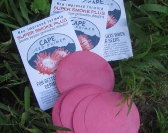 Smoke Infused Paper Disc Germination Aid for Seeds - Smoke Primer - Fynbos Germinator Disc - Super Smoke Plus