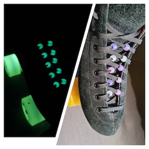 Glow in the dark - uv reacting beads for roller skate lace