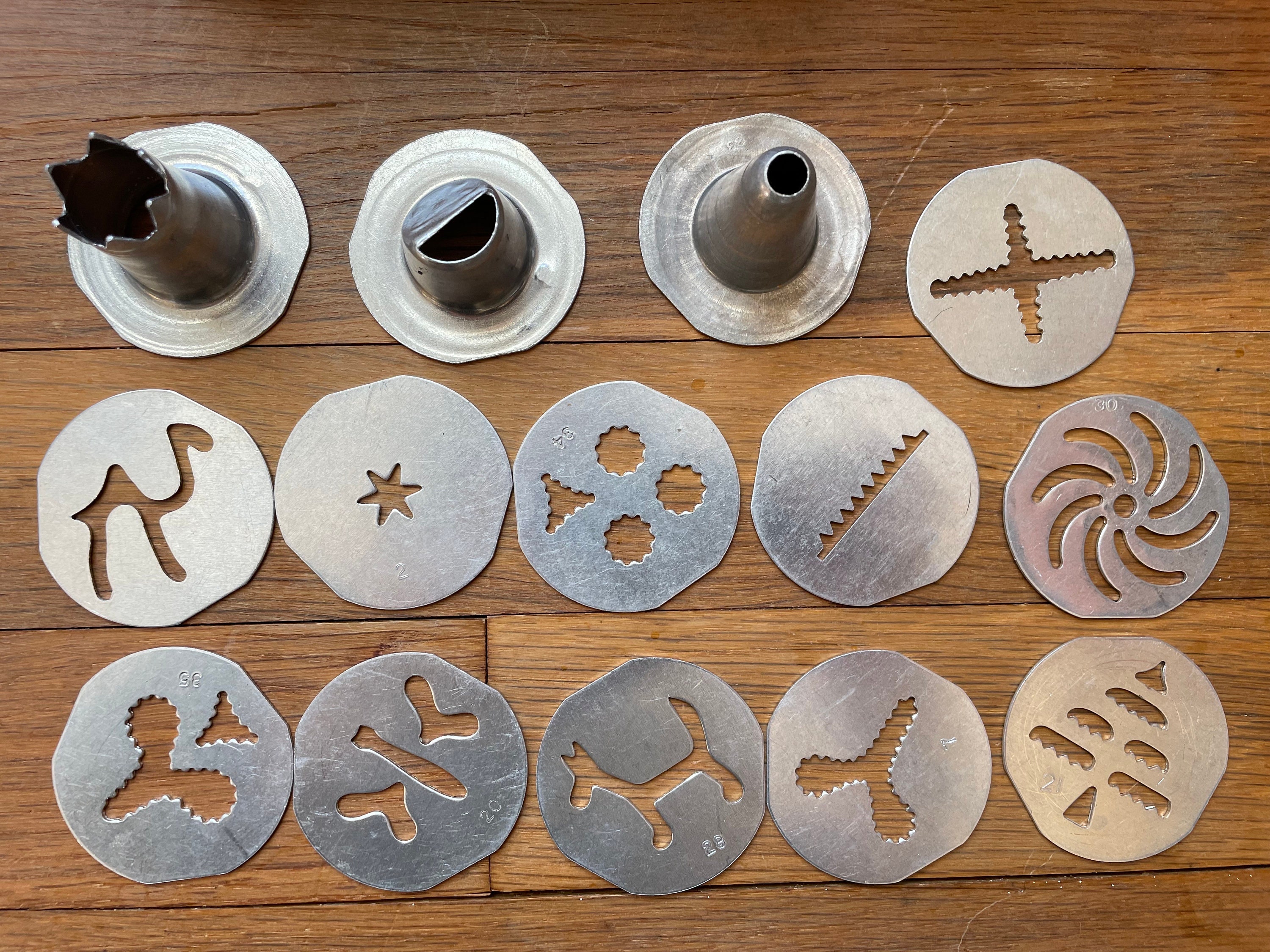 Vintage Aluminum Cookiepastry Press With Custard/frosting Etsy