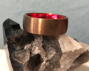 Bronze Wedding Band Etsy