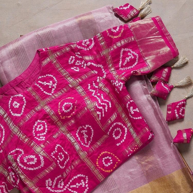 Light Pink Colour Kota Weaving Jacquard Silk With Fancy Latkan | Etsy ...