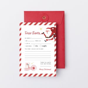 Verlanglijst voor kinderen | Brief aan de kerstman | Direct downloaden