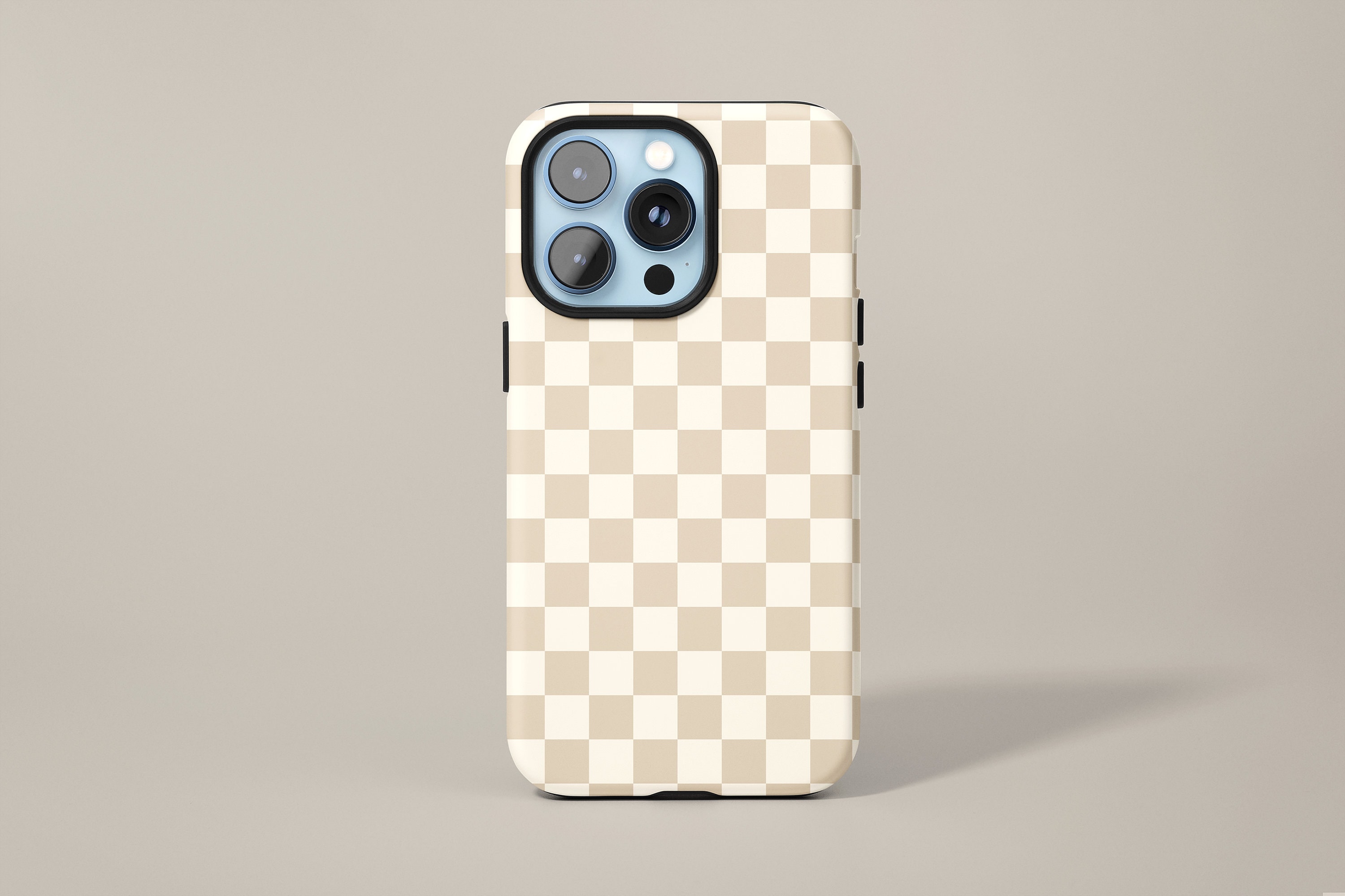 Specialclickshop  LV Brown Checkered Pattern for IPhone and Galaxy