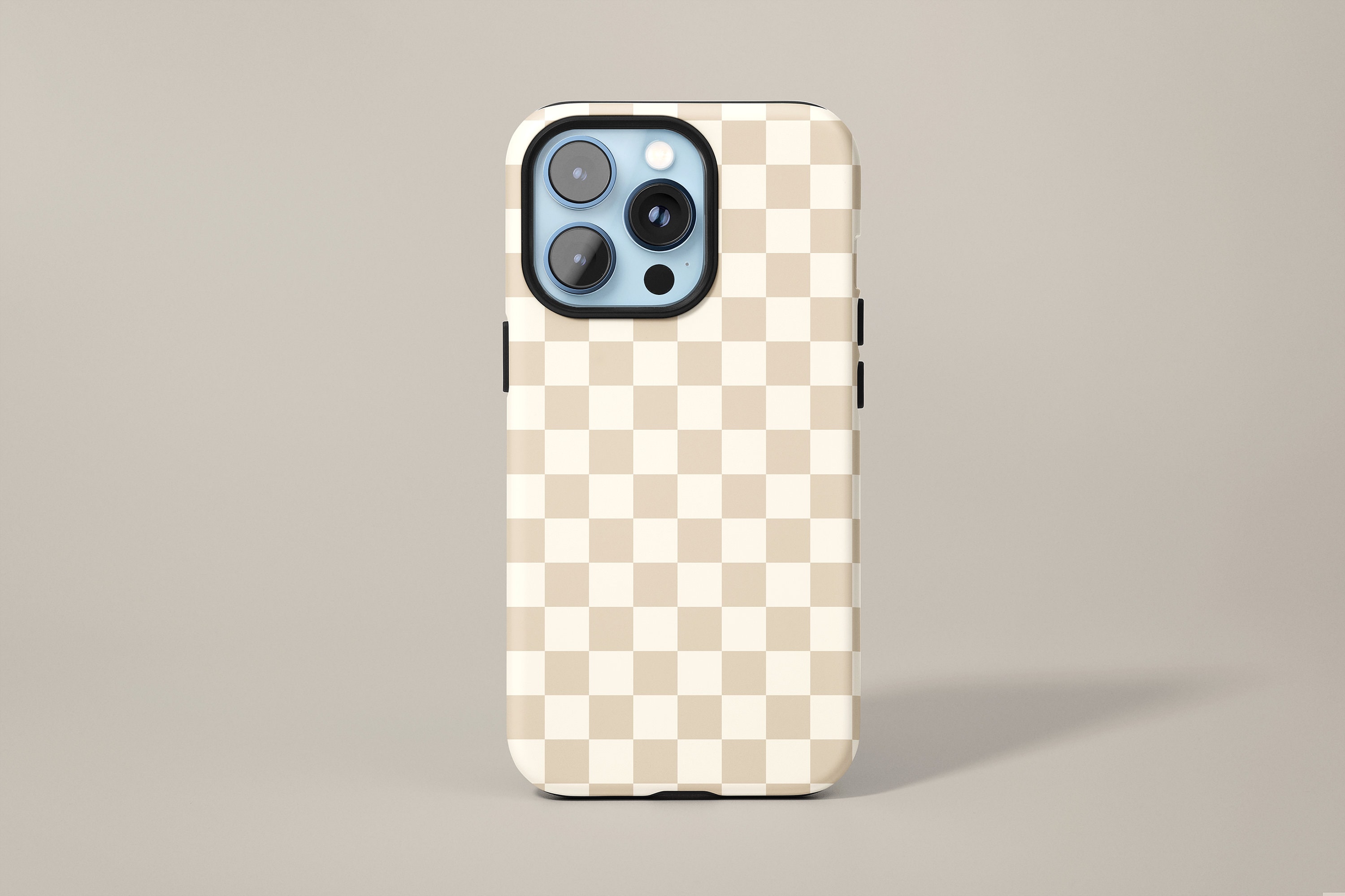 White Checkered Louis Vuitton Case 