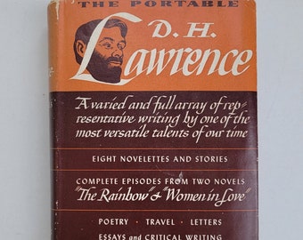 Die tragbare D.H.Lawrence. The Viking Portable Book 28. 1947 gebunden mit Schutzumschlag. Einführung von Diana Trilling.