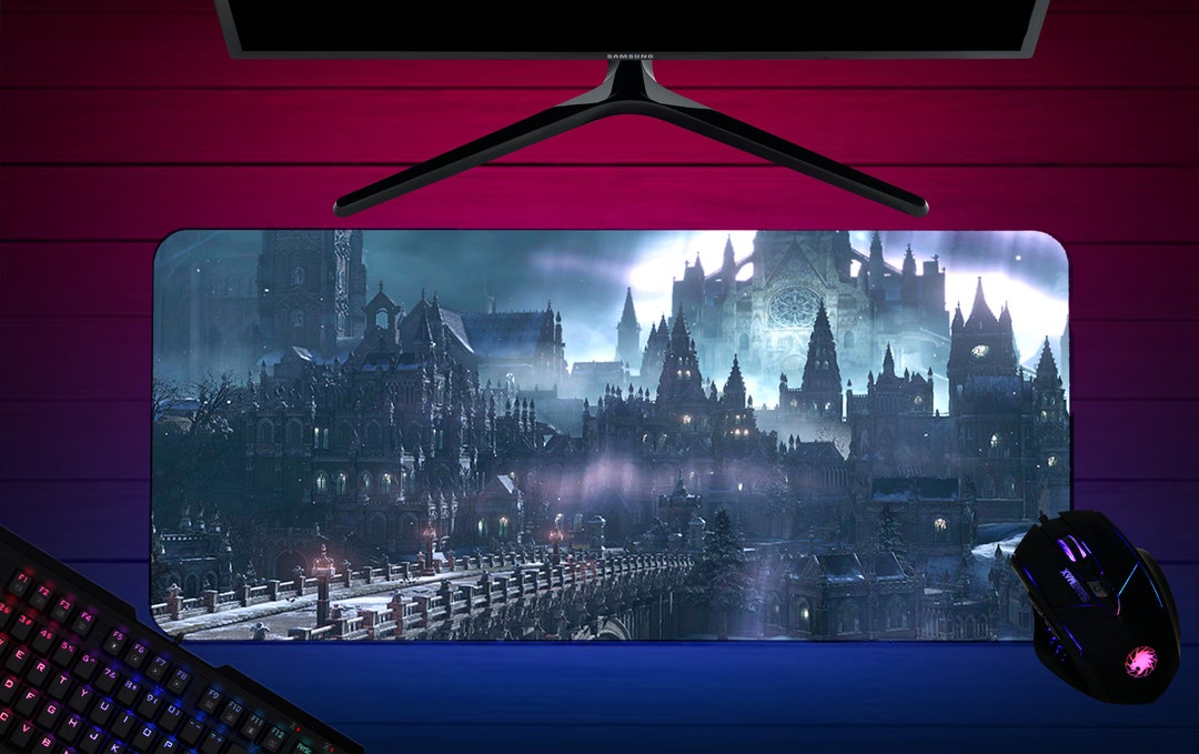 Bloodbornedesk Mat Mouse Pad Craft Matlarge Desk Mat Etsy