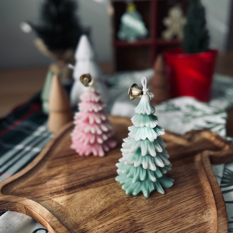 Christmas Tree, Christmas Candle Gift, Handmade Candle, Special Holiday Gift, Holiday Candle Gift, Home Decor Candle Green