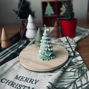 Christmas Tree, Christmas Candle Gift, Handmade Candle, Special Holiday Gift, Holiday Candle Gift, Home Decor Candle image 3