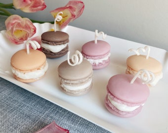 Handmade Macaron Candle - Gift - Cute - Home - For Her - Fragrance