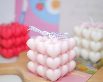 Love Bubble Candle | Heart Shape Candle | Love Candle | Valentine's Day Candle | Gift for Her | Holiday Gift