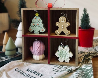 Christmas gift box, Snowflake, Ginger Man, Cute Christmas Tree, Little Glove