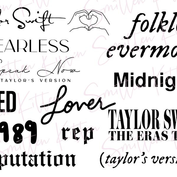 Eras tour font Etsy México