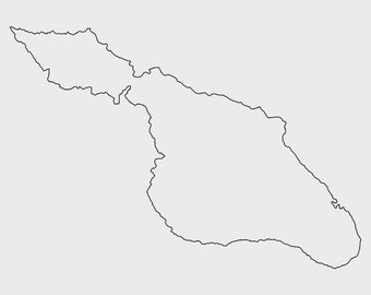 Vector de contorno SVG Isla Catalina California