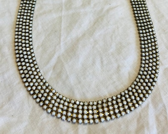 Vintage Les Bernard Glass Shimmer Choker