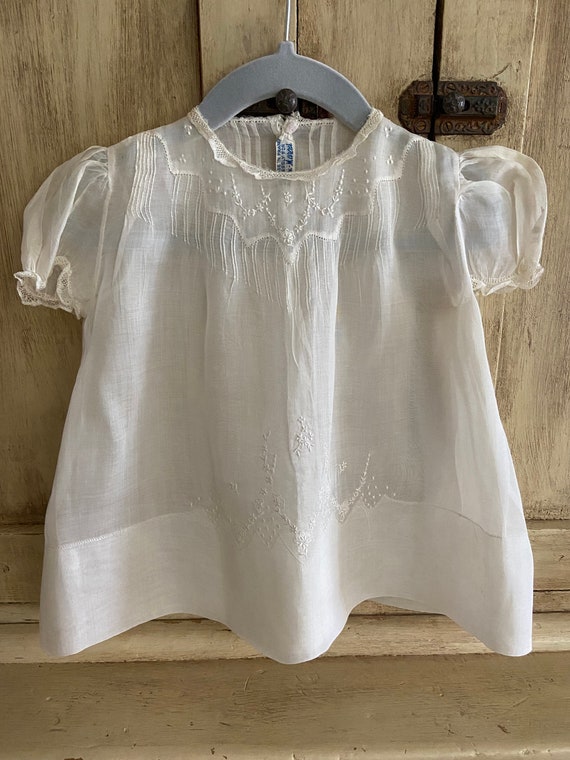 Vintage French baby dress