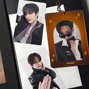 Acrylic Photo Card Holders, Kpop, Ateez, Atiny, Double Sleeve