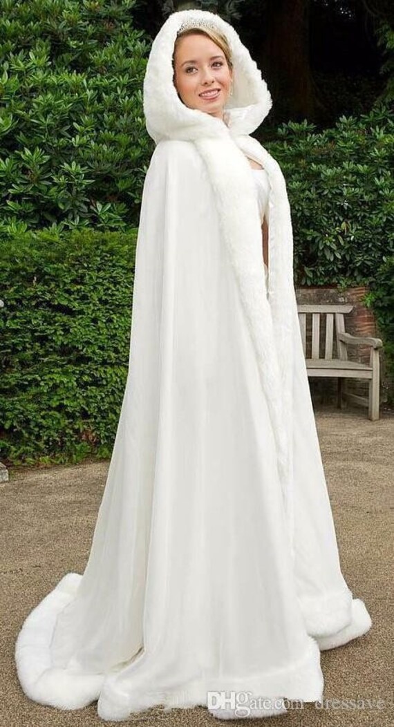 Bridal Faux Fur Cloak Wedding 