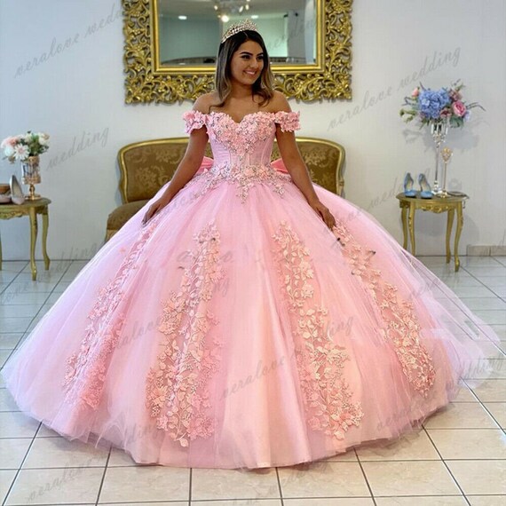 Pink Princess Dress Prom Dress Quinceanera Dress Coplay - Etsy Finland