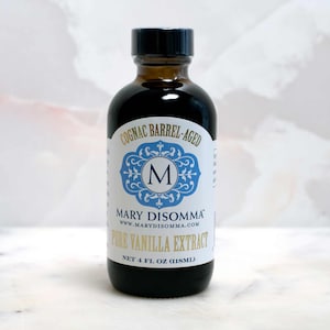 Mary DiSomma's Artisanal Cognac Barrel-aged Madagascar Bourbon Pure Vanilla Extract