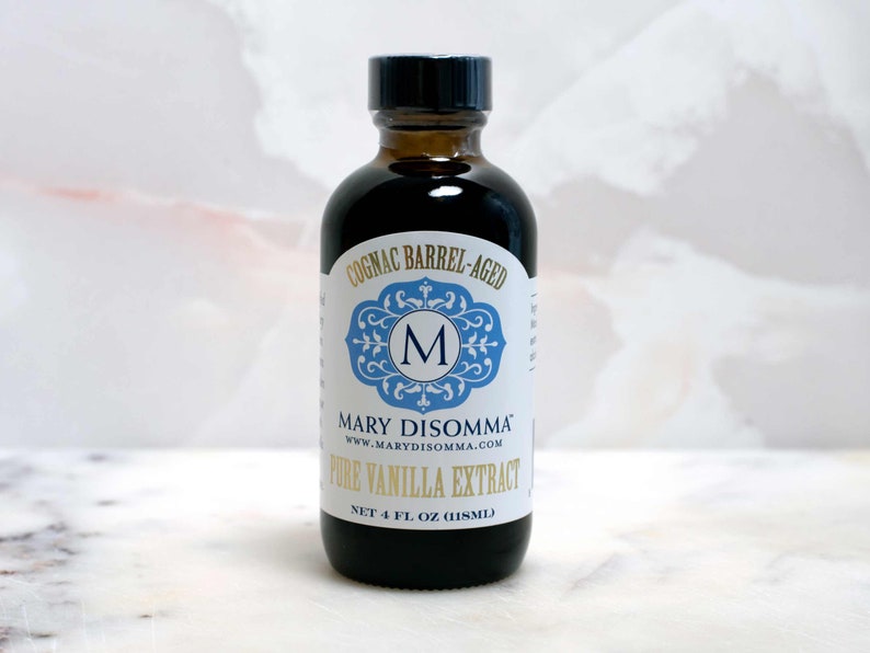 Mary DiSomma's Artisanal Cognac Barrel-aged Madagascar Bourbon Pure Vanilla Extract