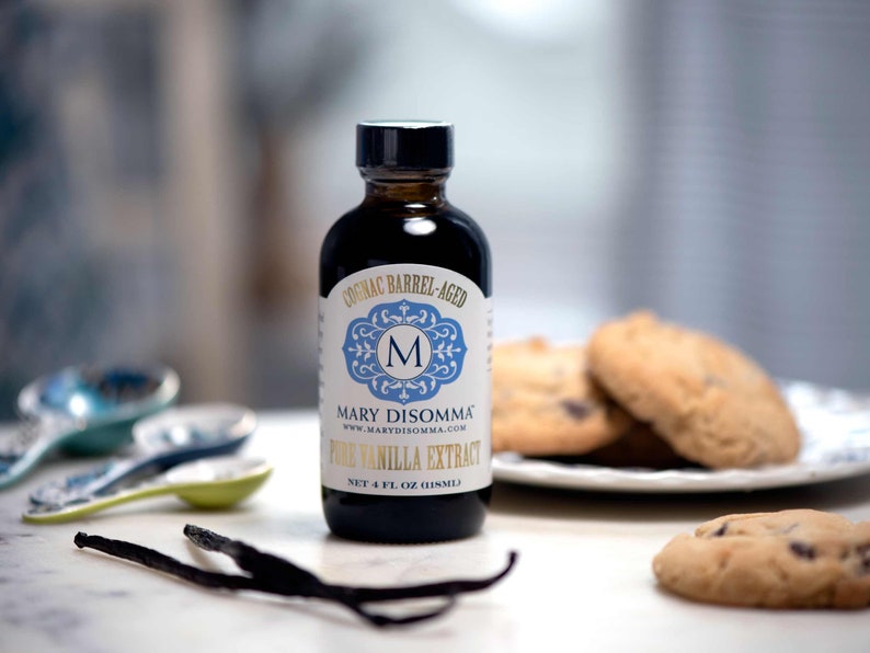 Mary DiSomma's Artisanal Cognac Barrel-aged Madagascar Bourbon Pure Vanilla Extract