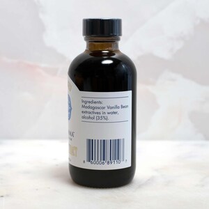 Mary DiSomma's Artisanal Cognac Barrel-aged Madagascar Bourbon Pure Vanilla Extract Ingredient List
