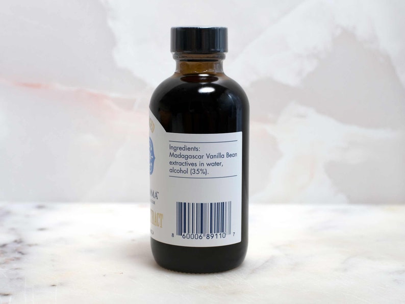 Mary DiSomma's Artisanal Cognac Barrel-aged Madagascar Bourbon Pure Vanilla Extract Ingredient List