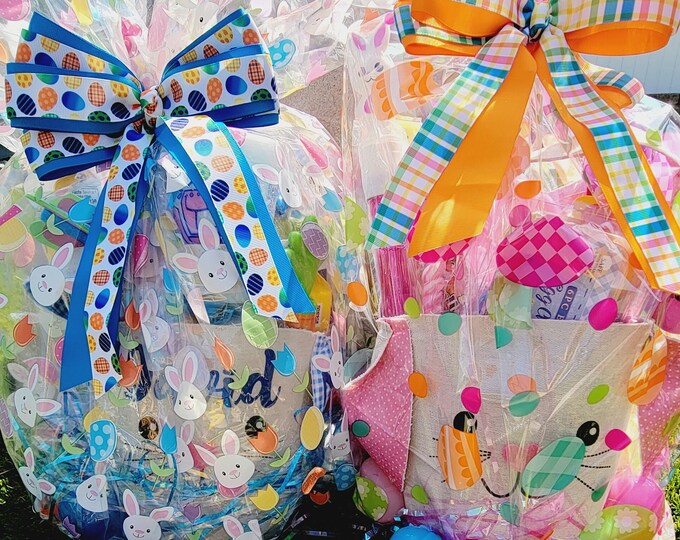 Prefilled Easter Baskets/ Bunny Baskets/ Personalized Easter Etsy