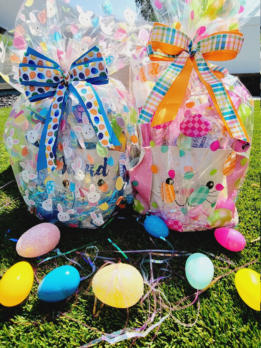 Prefilled Easter Baskets/ Bunny Baskets/ Personalized Easter Baskets