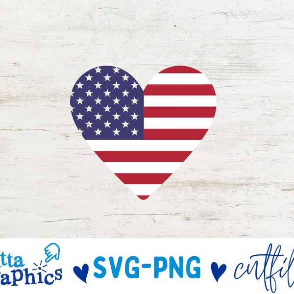 Flag Heart SVG, Remember & Honor Flag SVG for Silhouette or Cricut, Memorial Day or Veteran's Day T-shirt SVG, Instant Download