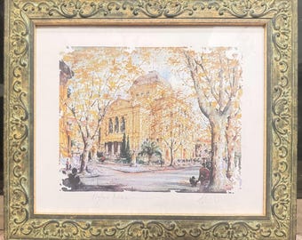 Roma Limited Edition Print 170/300 — Rome Watercolor View, Pencil Signed, Stringfellow's Gallery Long Island