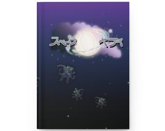 Ke0's Space kittys Hardcover Journal Matte