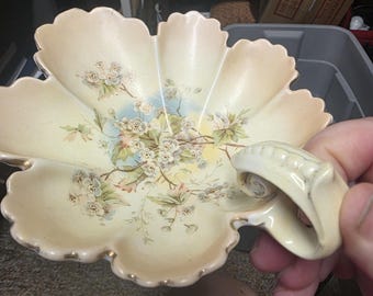 Antique Rudolstadt Germany Porcelain Trinket Tray