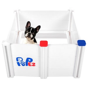 Whelping Box for Dogs | 30&quot;x30&quot;x18&quot; | Whelping Pen | Dog Birthing Box | Puppy Whelping Box | Plastic Whelping Box | Veterinarian Approved
