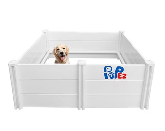 Whelping Box for Dogs | Dog Whelping Box | Dog Birthing Box | Puppy Whelping Box | Plastic Whelping Box | Whelping Pen | 48"x48"x18"
