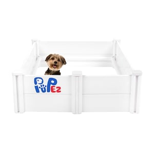 Whelping Box for Dogs | 48&quot;x36&quot;x12&quot; | Whelping Pen | Dog Birthing Box | Puppy Whelping Box | Plastic Whelping Box | Veterinarian Approved