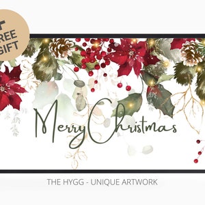 Samsung Frame TV Art - Frohe Weihnachten - Instant Download