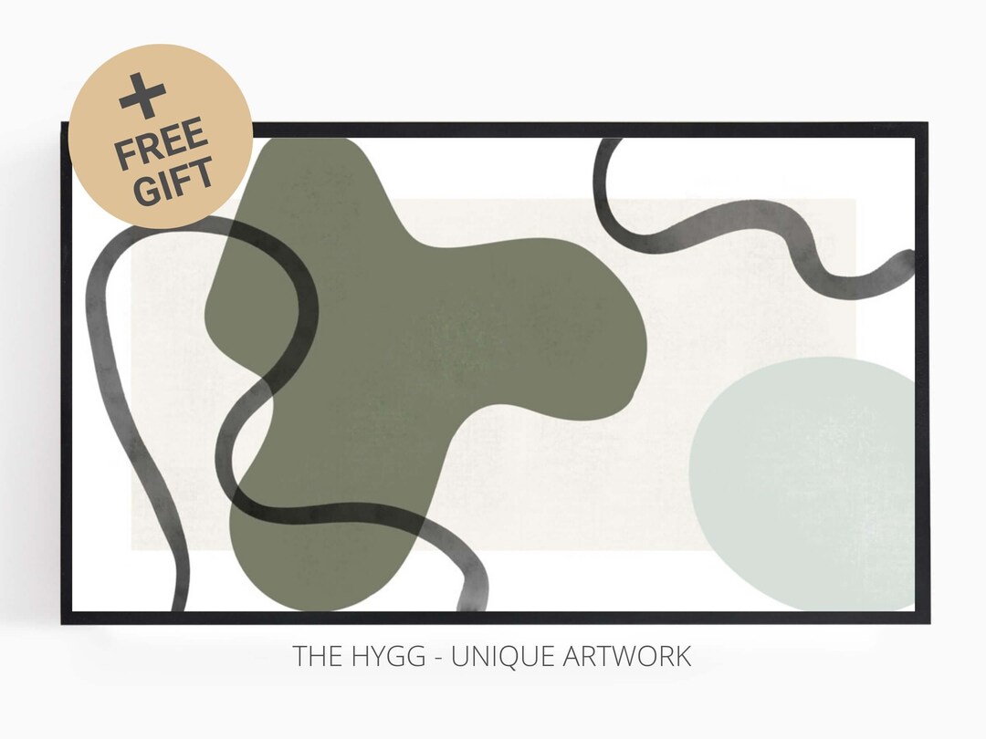 Samsung TV Frame Art Abstract Wall Art Instant Download Etsy