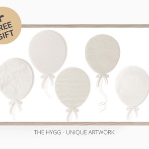 Samsung Frame TV Art - Happy Birthday Neutral Wall Art - Instant Download