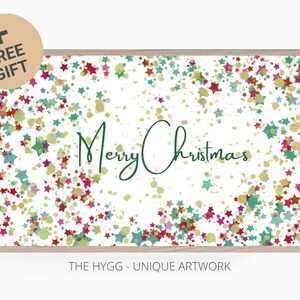 Samsung Frame TV Art - Merry Christmas Modern - Digital Download